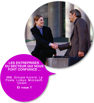 IBM, La Poste, Lotsys, Microsoft, Utram, Groupe Accord