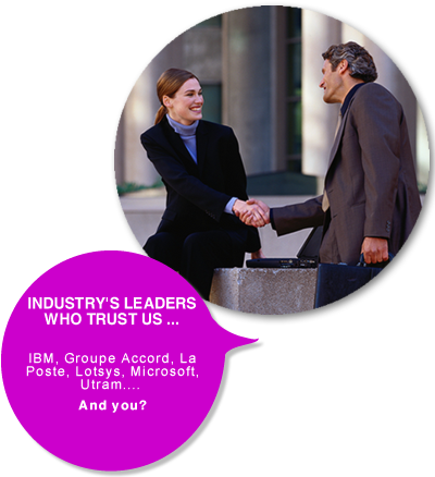 IBM, La Poste, Lotsys, Microsoft, Utram, Groupe Accord